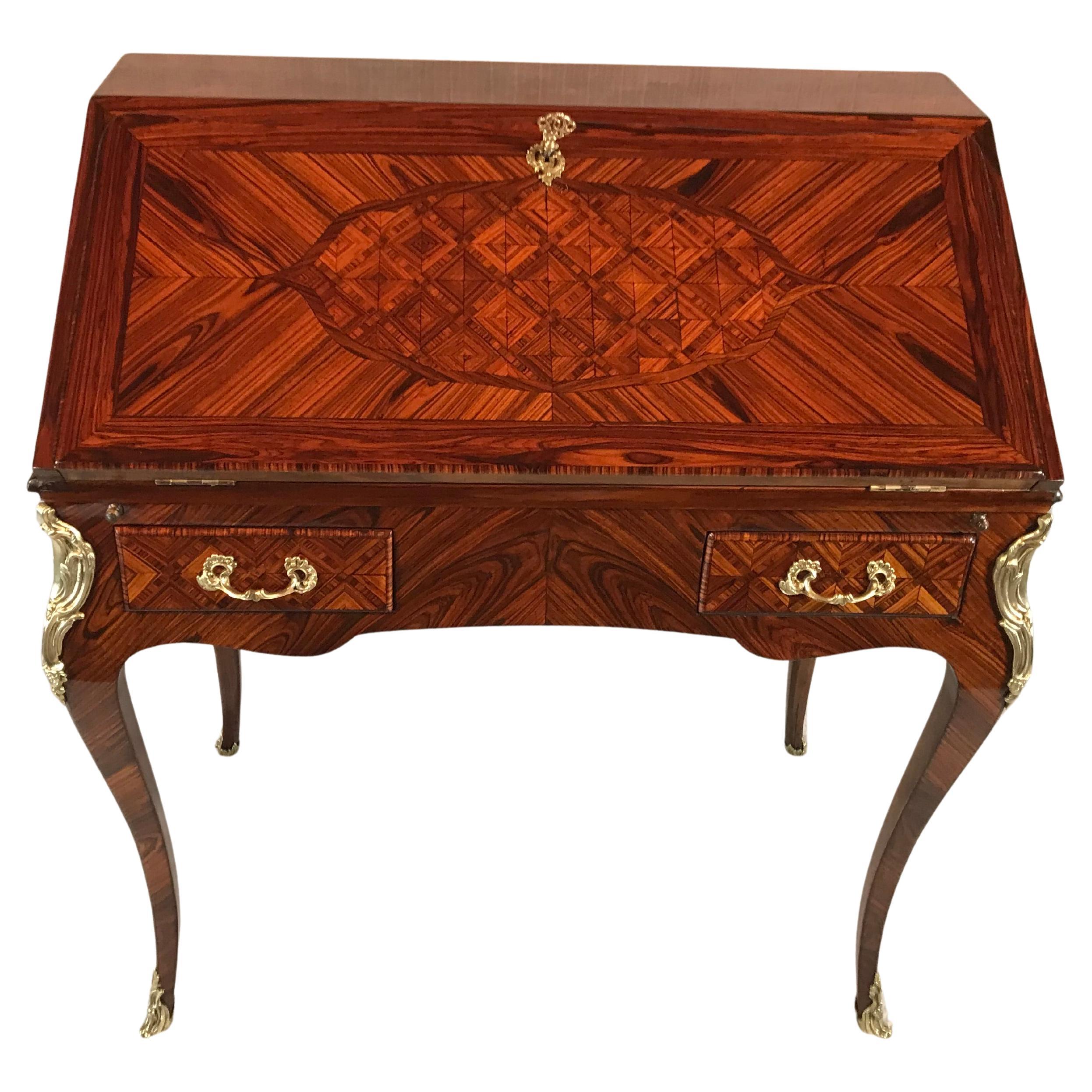 Bureau de secrétaire Louis XV, Paris 1750-60 Bon état - En vente à Leimen, DE