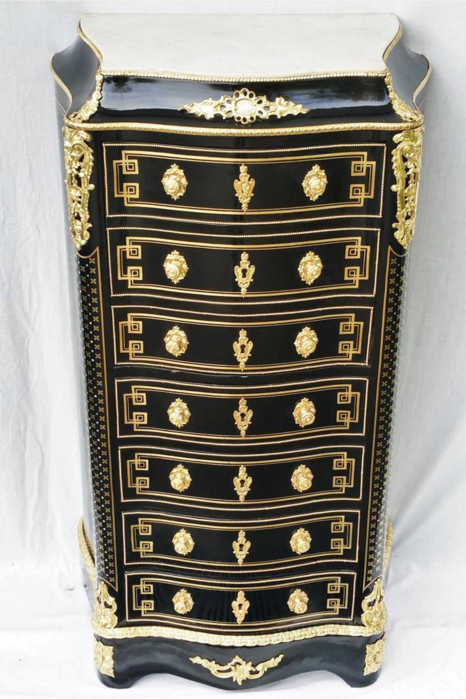 Louis XV Secretary in Boulle Marquetry, France, 19th Century 1