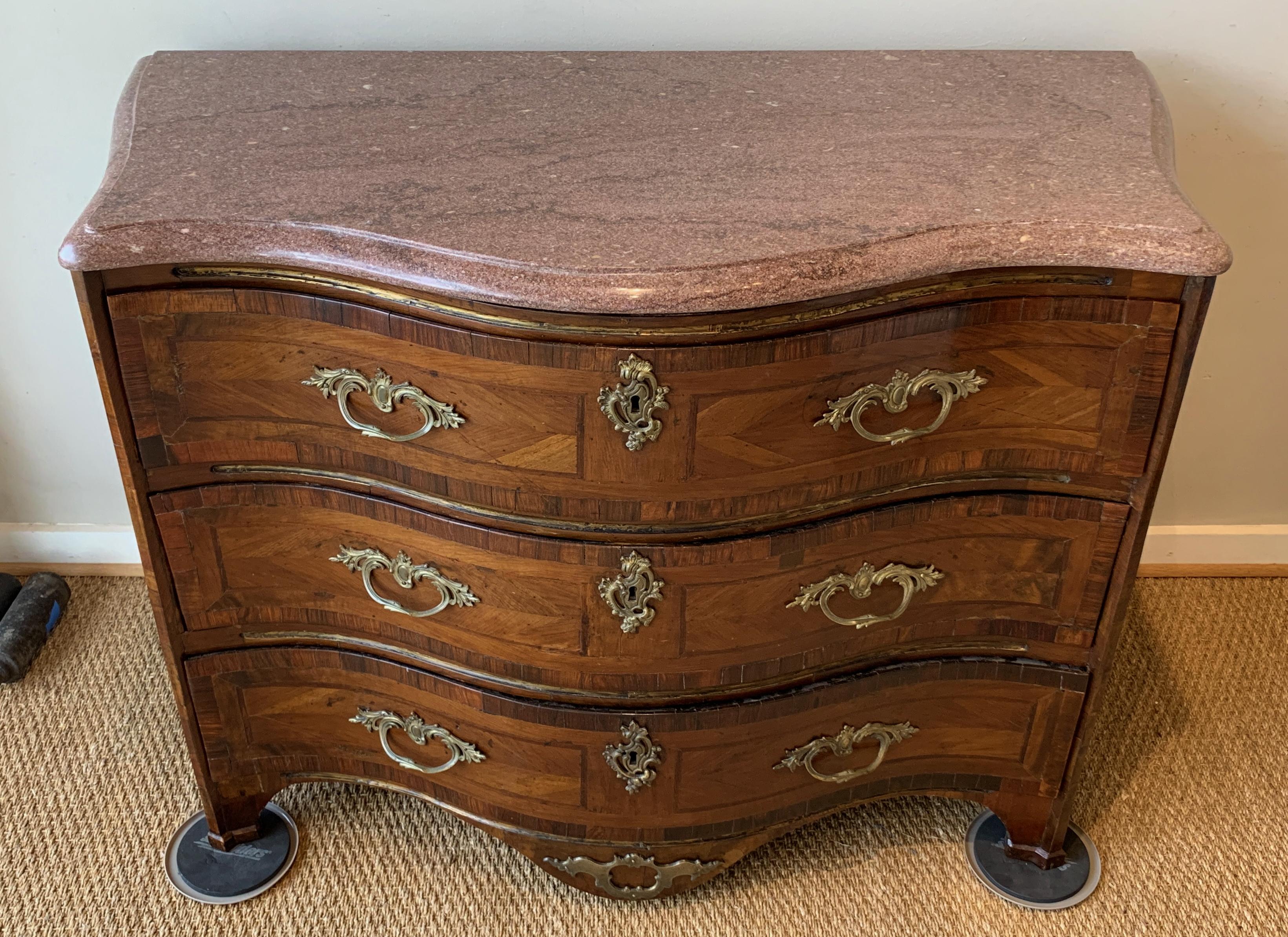 Louis XV Serpentine Front Commode 3