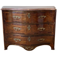 Louis XV Serpentine Front Commode