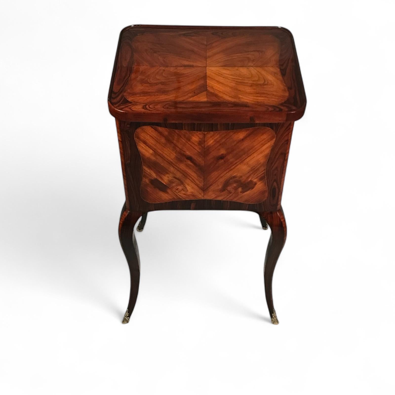 French Louis XV Side Table or Small Commode, France 1760 For Sale