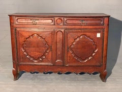Louis XV Sideboard in Dark Walnut from French Provenance Dated 1775
