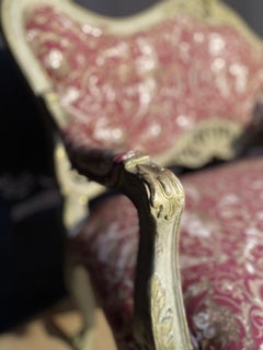 louis xv sofa dating from the 19th century polychrome
