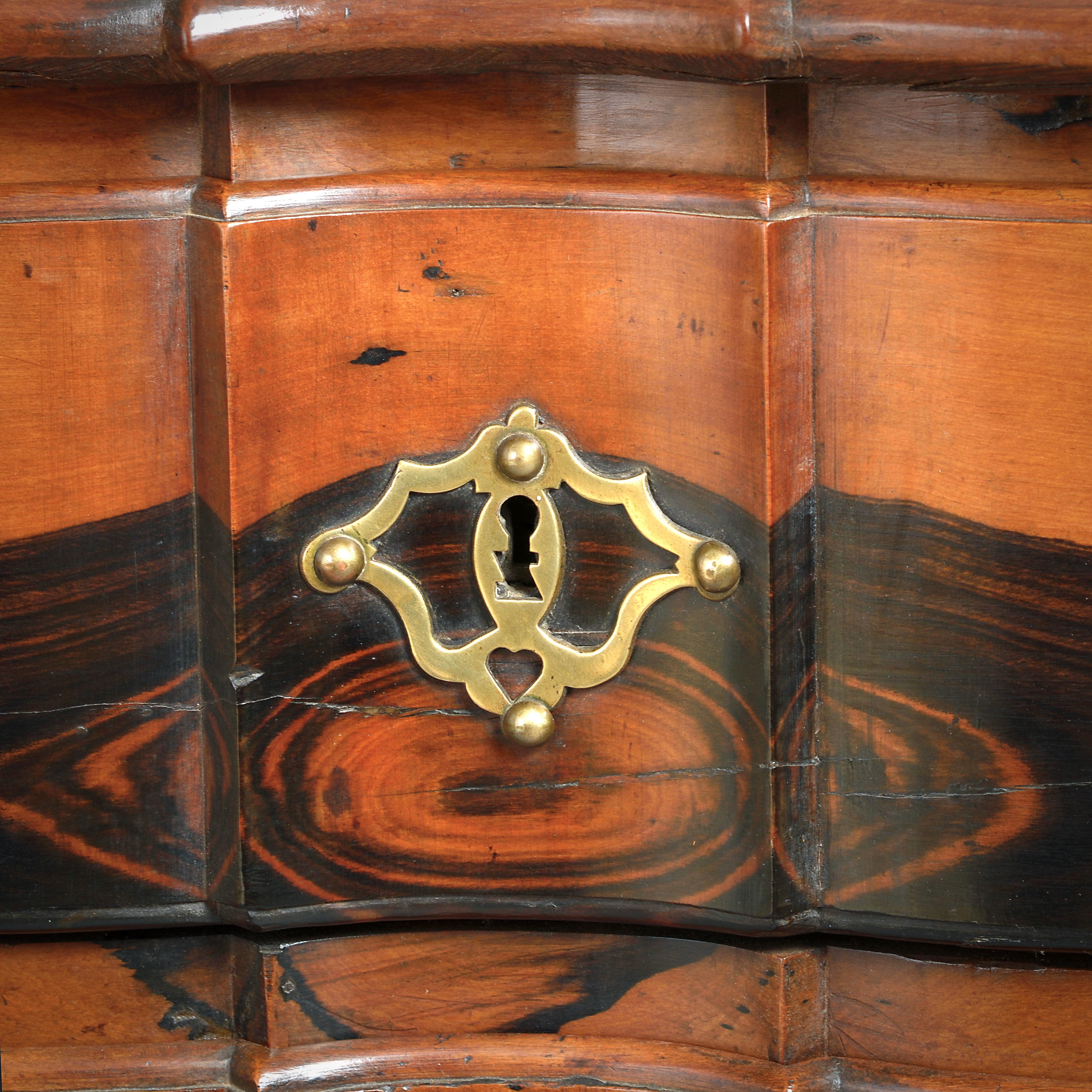Louis XV Solid Ebony Commode 1