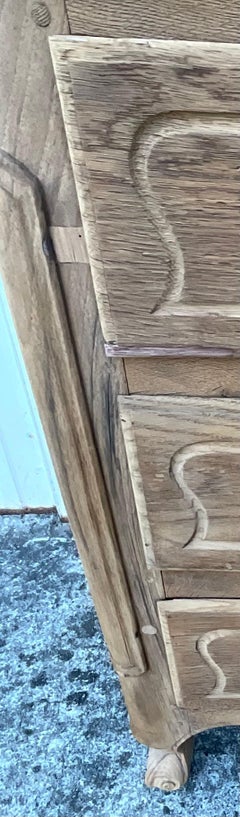 Commode Louis XV en Oak massif, fin du XVIIIe siècle - Val de Loire