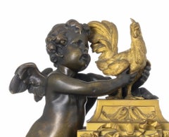 LOUIS XV STYLE 19th Century MANTEL CLOCK