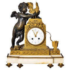 LOUIS XV STYLE 19th Century MANTEL CLOCK