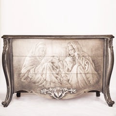 Louis XV Style 3 Drawers Commodem Pearlina Collection 'Wide', 20th Century