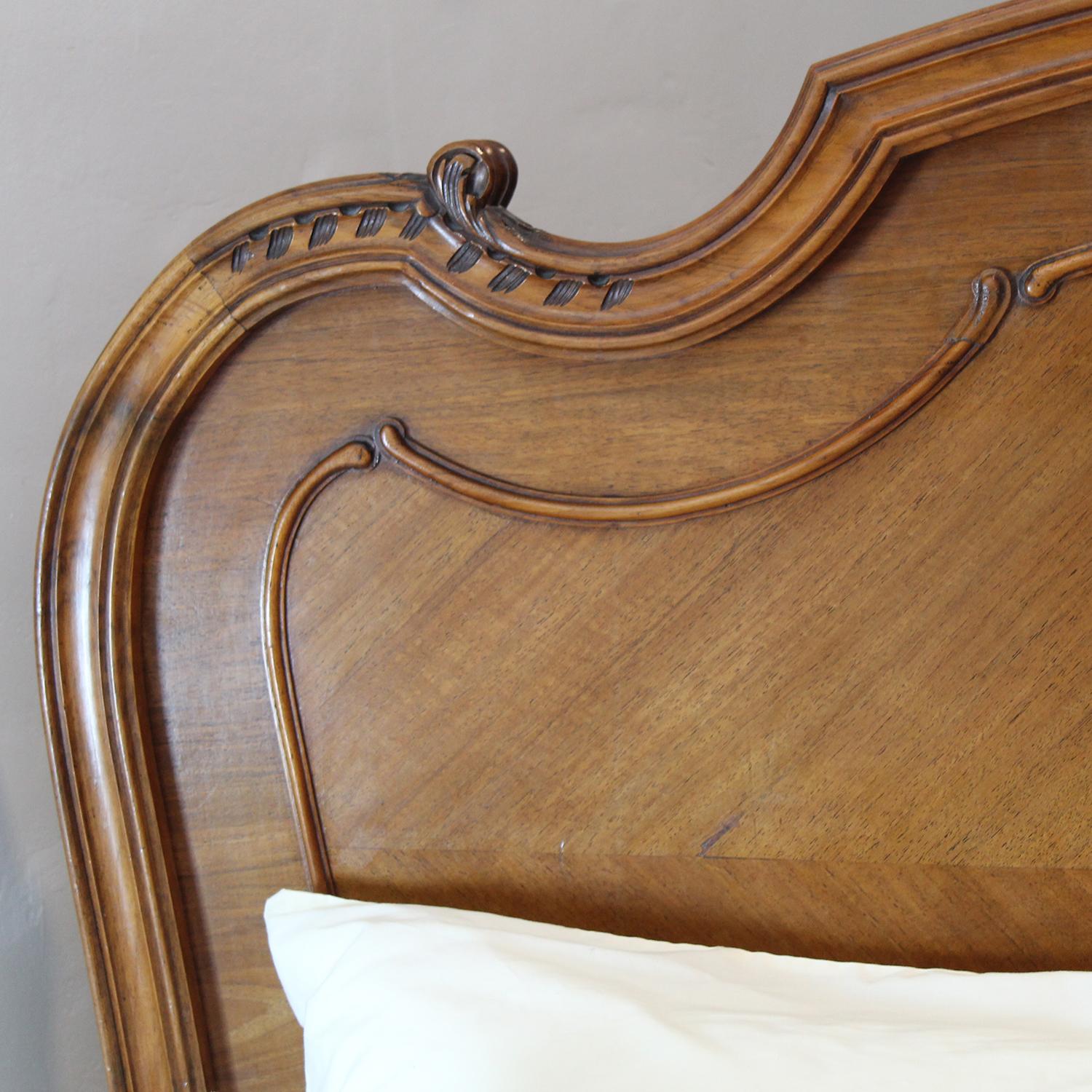 Walnut Louis XV Style Antique Bed WK163