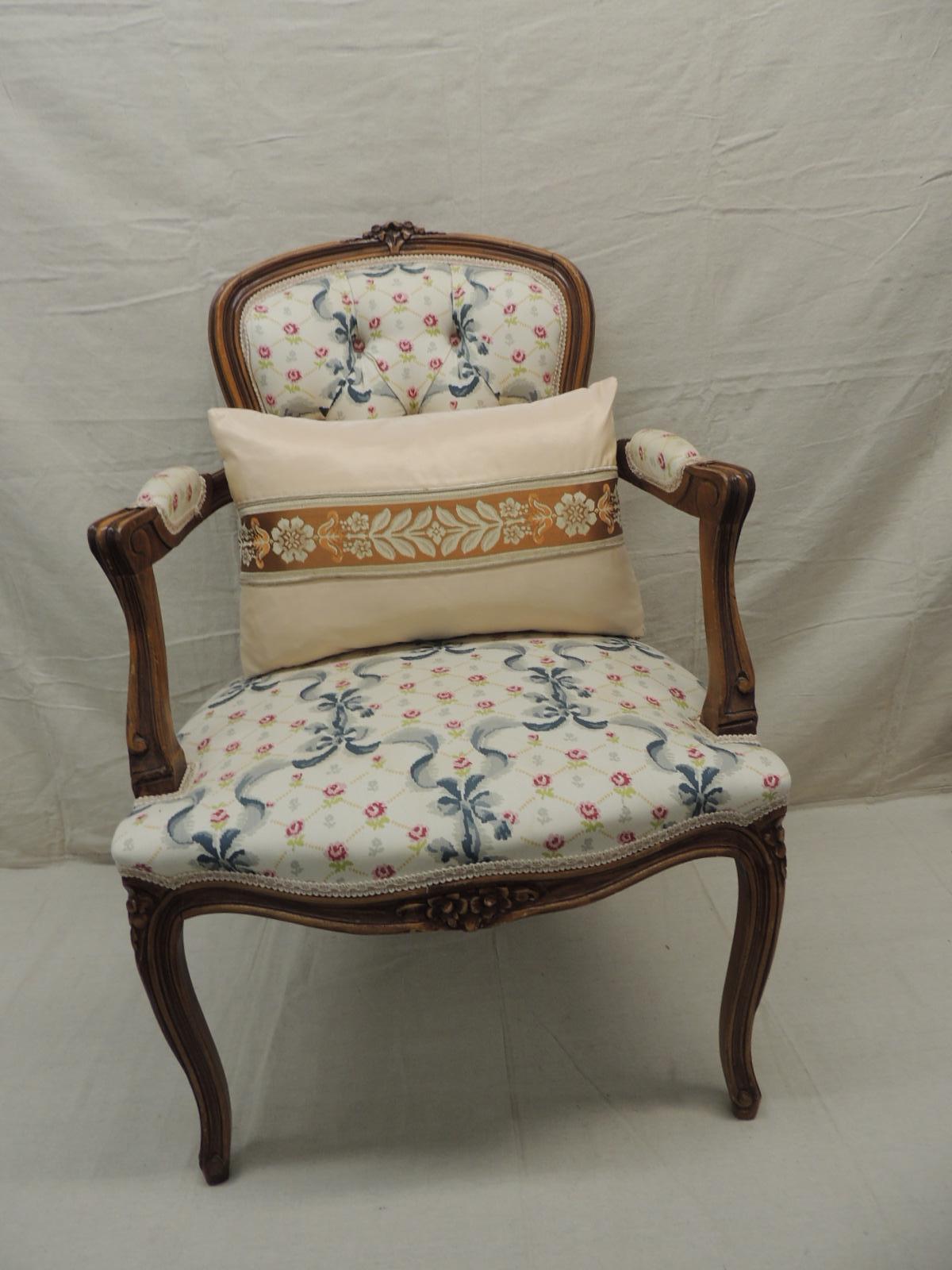 Louis XV Style Antique Petite Armchair 1
