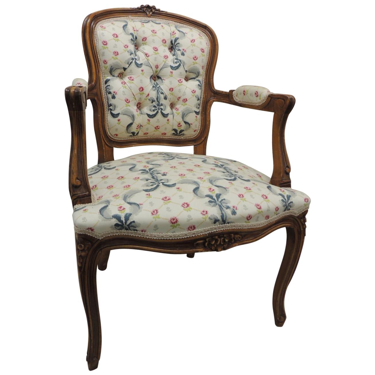 Louis XV Style Antique Petite Armchair
