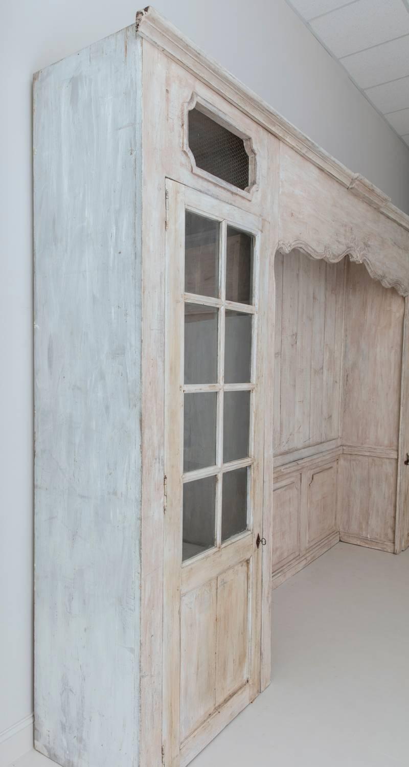 Louis XV Style Architectural Paneling with Recessed Niche and Side Closets 7