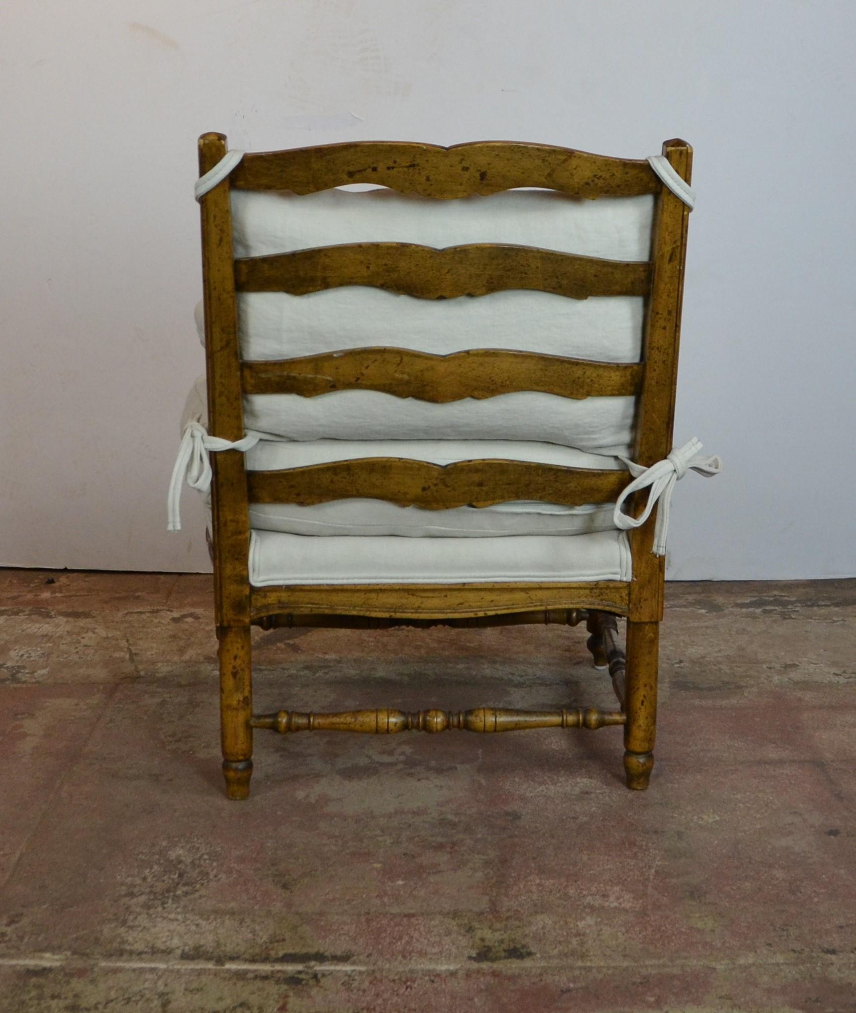Walnut Louis XV Style Armchairs