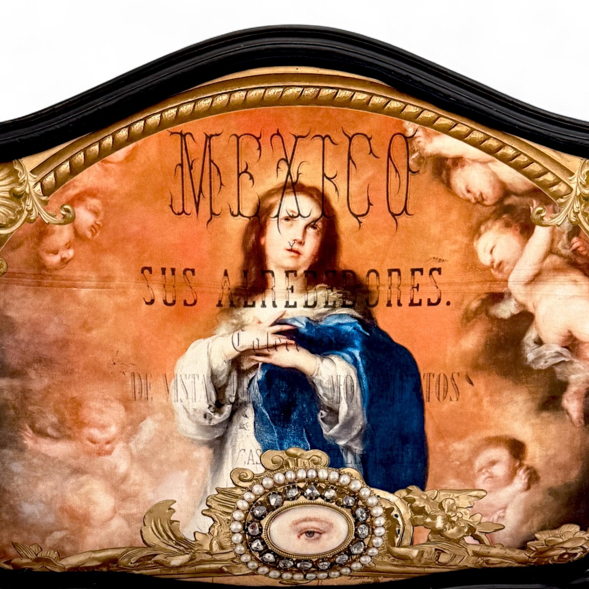 Fauteuil de style Louis XV avec tapisserie à iconographie surréaliste en vente 5