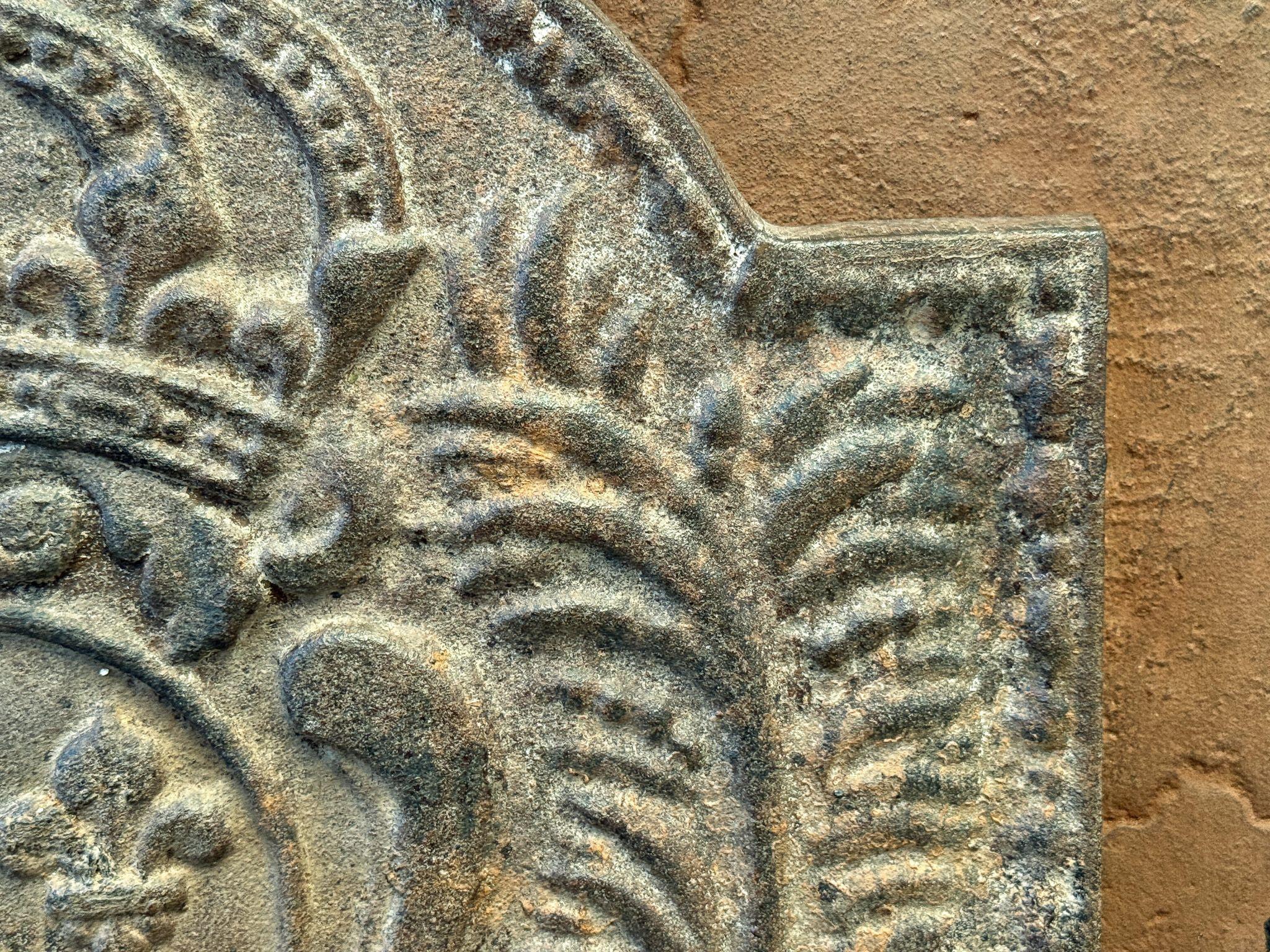Louis XV Style 'Arms of France' Fireback / Backsplash In Good Condition For Sale In Soest, NL