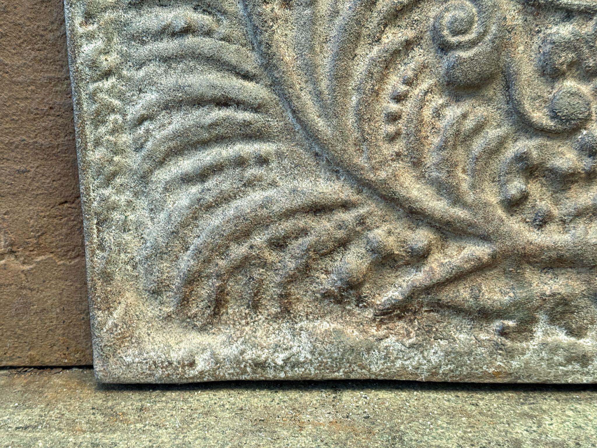 20th Century Louis XV Style 'Arms of France' Fireback / Backsplash For Sale