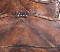 Louis XV style bed in Noble Wood - 19th century