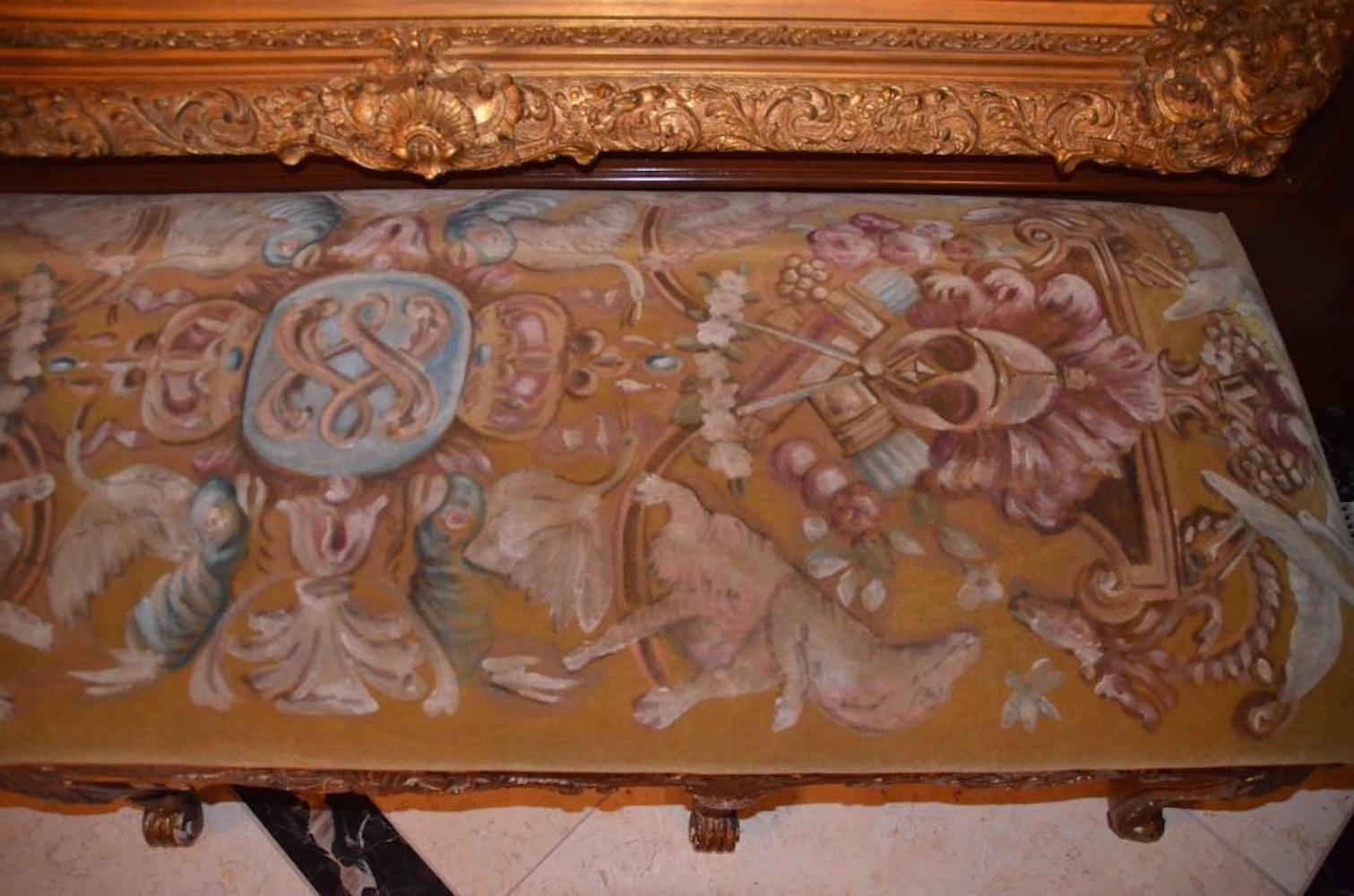 Giltwood Louis XV Style Bench