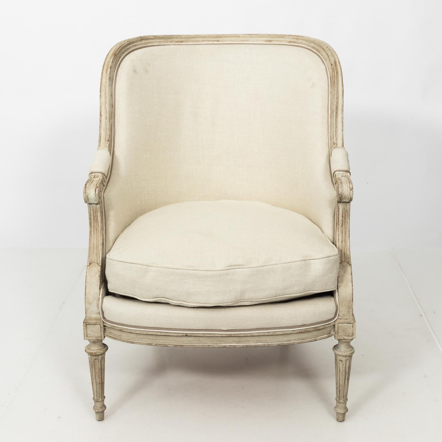 19th Century Louis XV Style Bergere Chair
