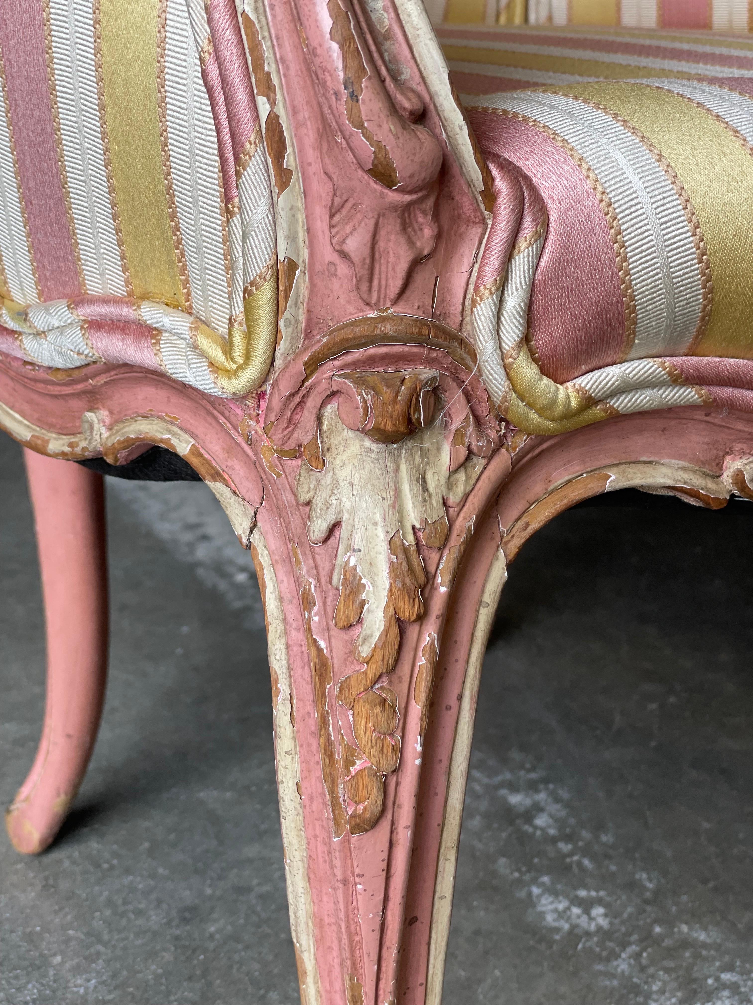 Louis XV Style Bergere Chairs - a Pair For Sale 1