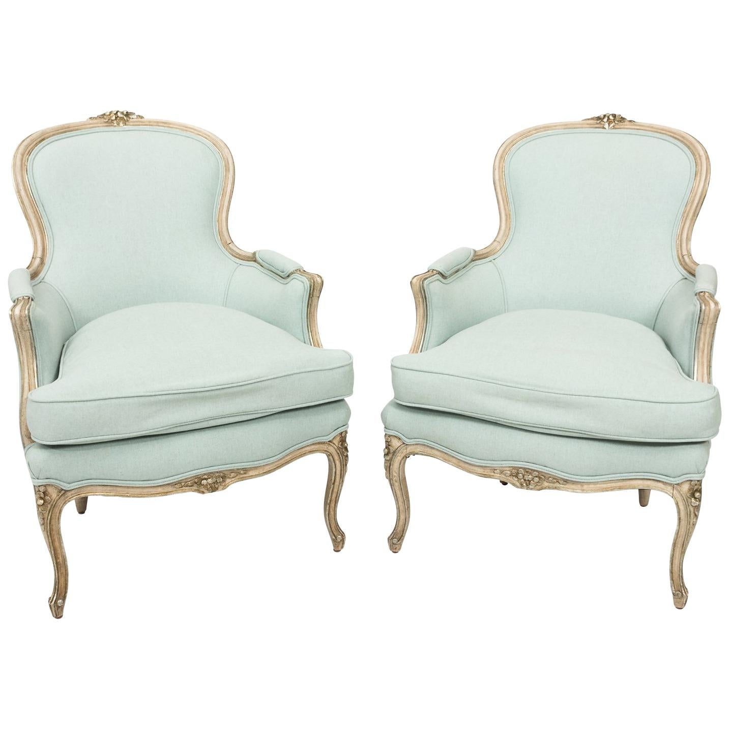 Louis XV Style Bergere Chairs