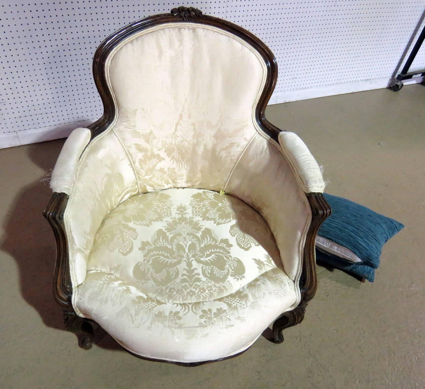 Upholstery Louis XV Style Bergere