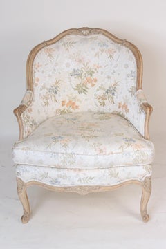 Louis XV Style Bergere with Pickled Finish