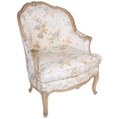 Louis XV Style Bergere with Pickled Finish