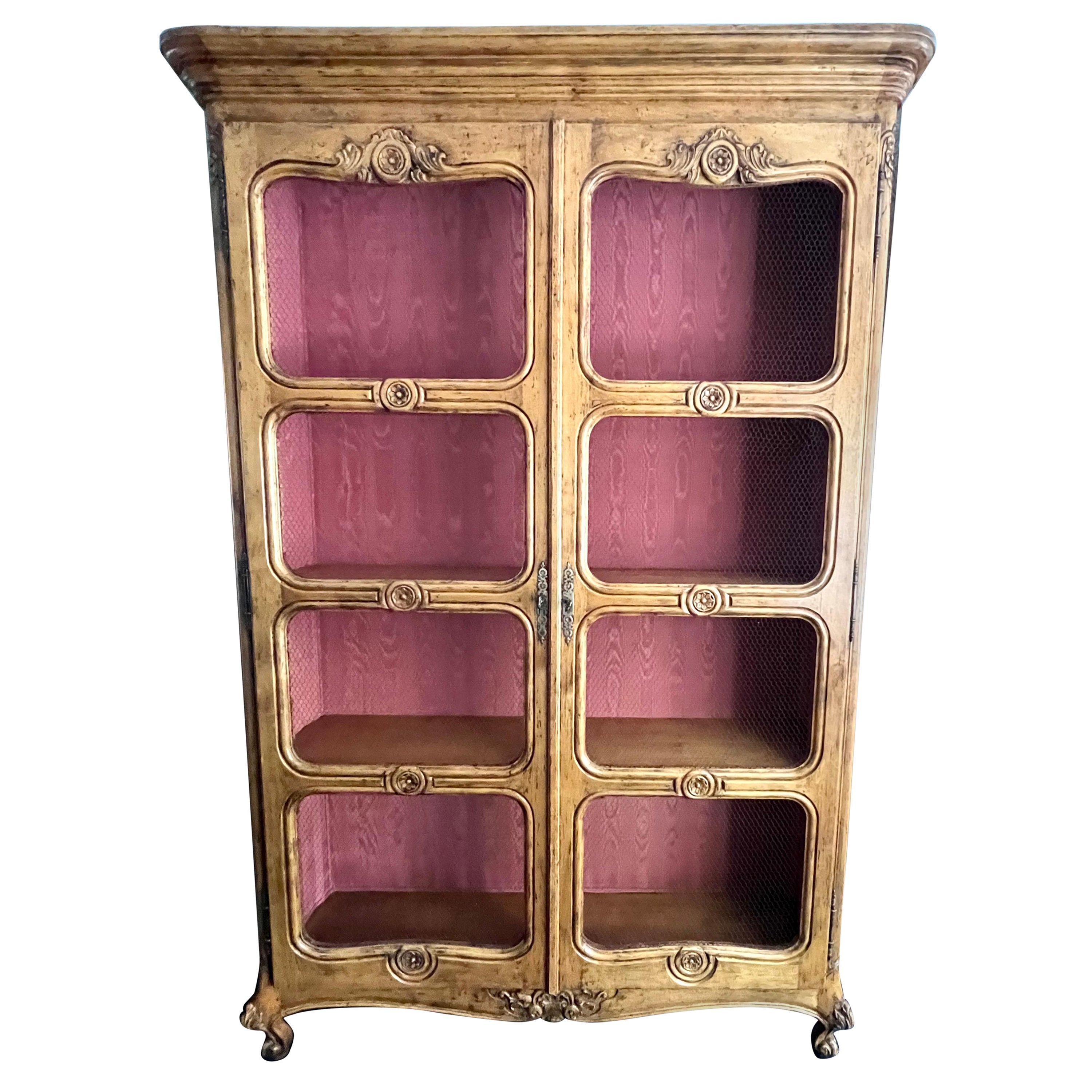 Bibliotheque o custodia per libri in stile Luigi XV in vendita
