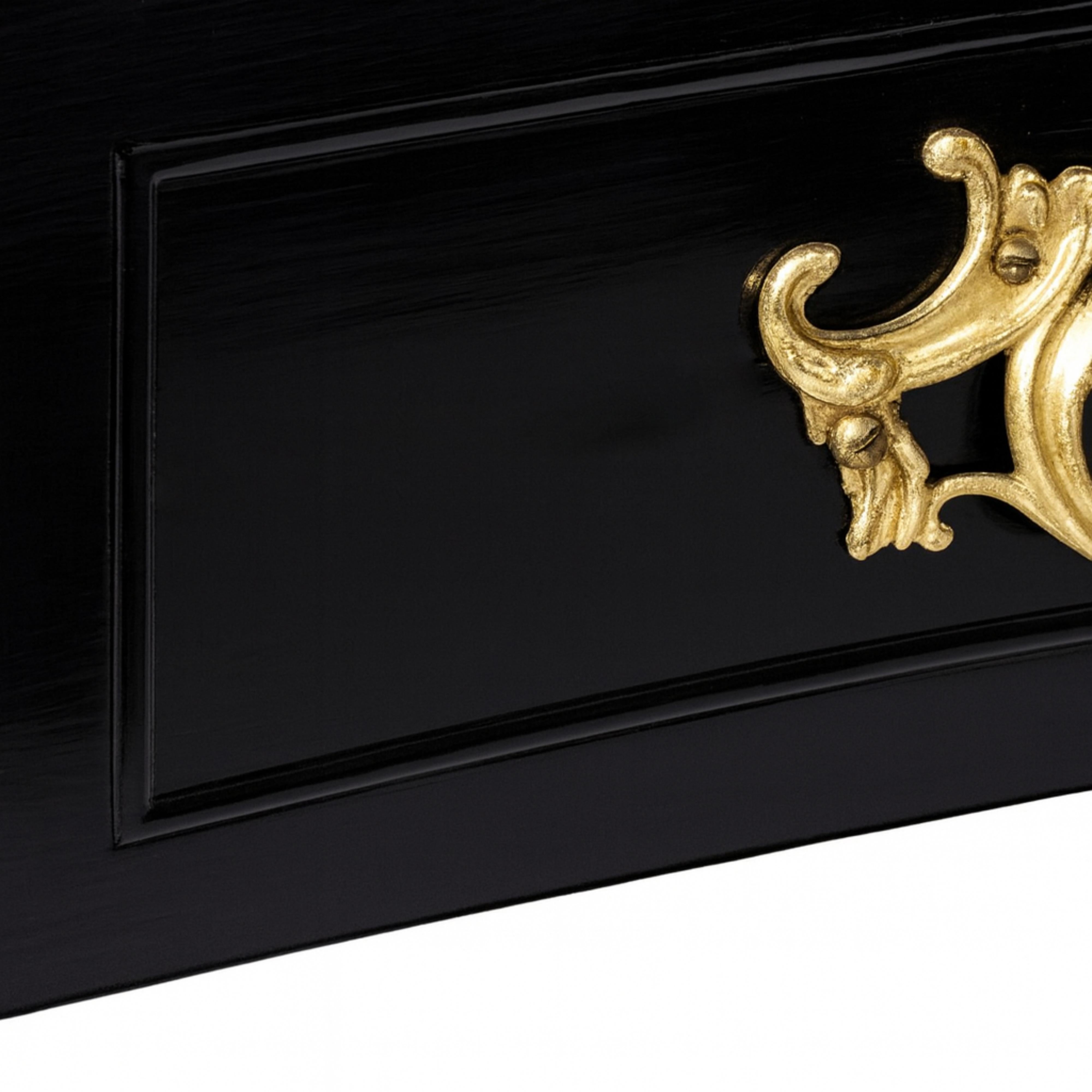 Cassettiera francese in lacca nera in stile Luigi XV, XX secolo in vendita 8