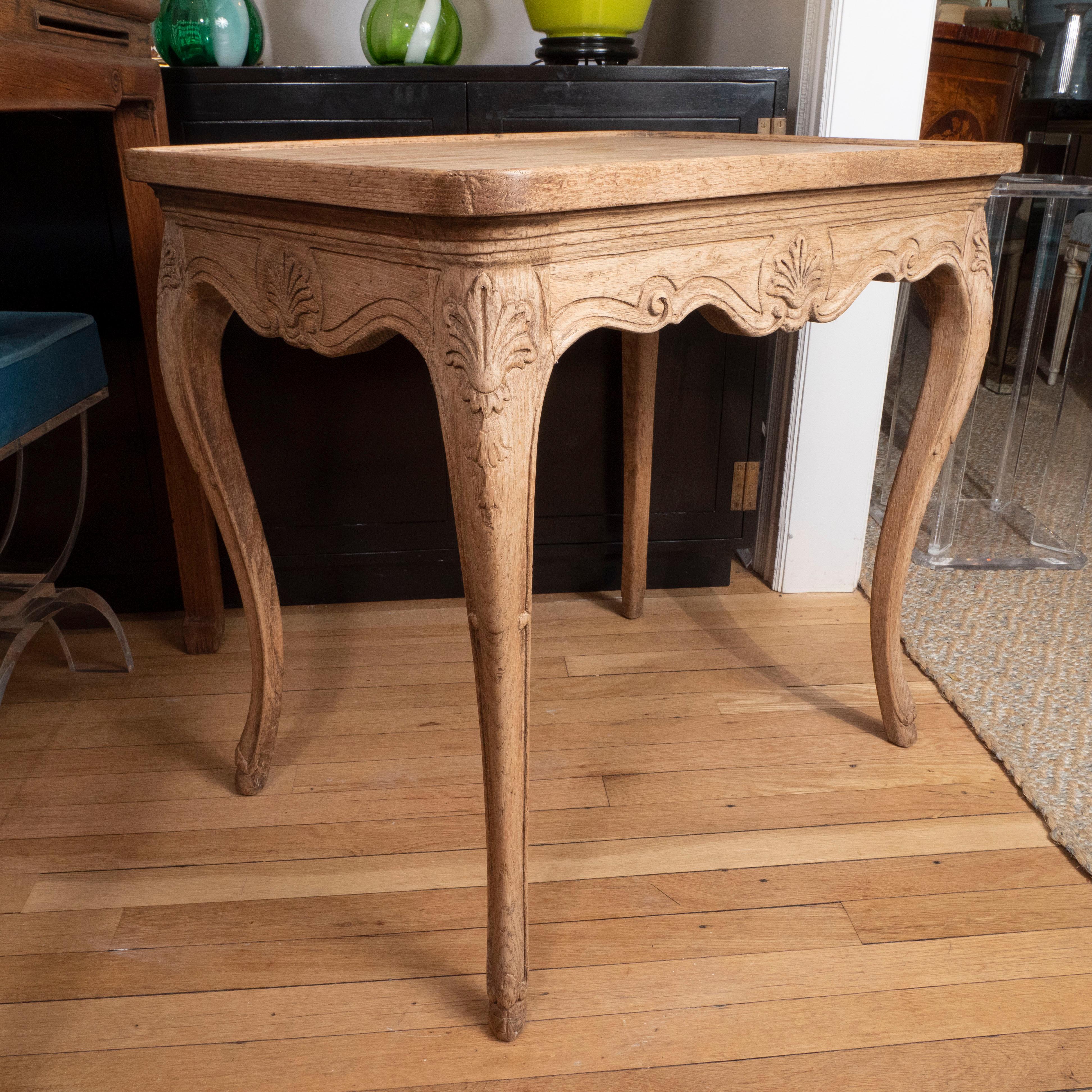 Louis XV Style Bleached Oak Table 2