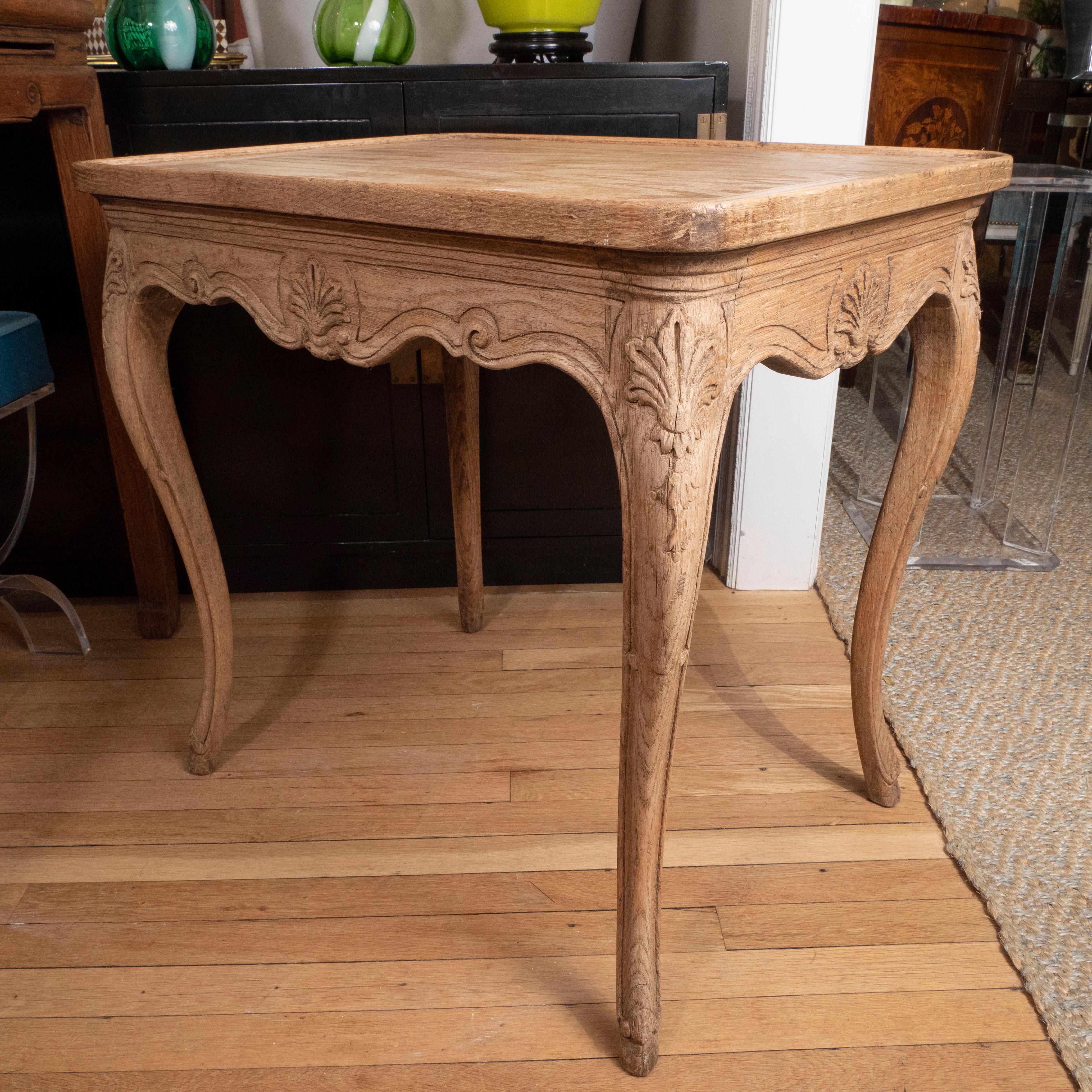 Louis XV Style Bleached Oak Table 3