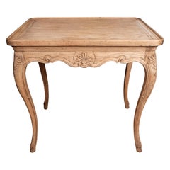 Louis XV Style Bleached Oak Table