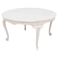 Louis XV Style Blue-Painted Circular Table