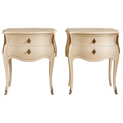 Louis XV style Bombe Bedside Tables made by La Maison London