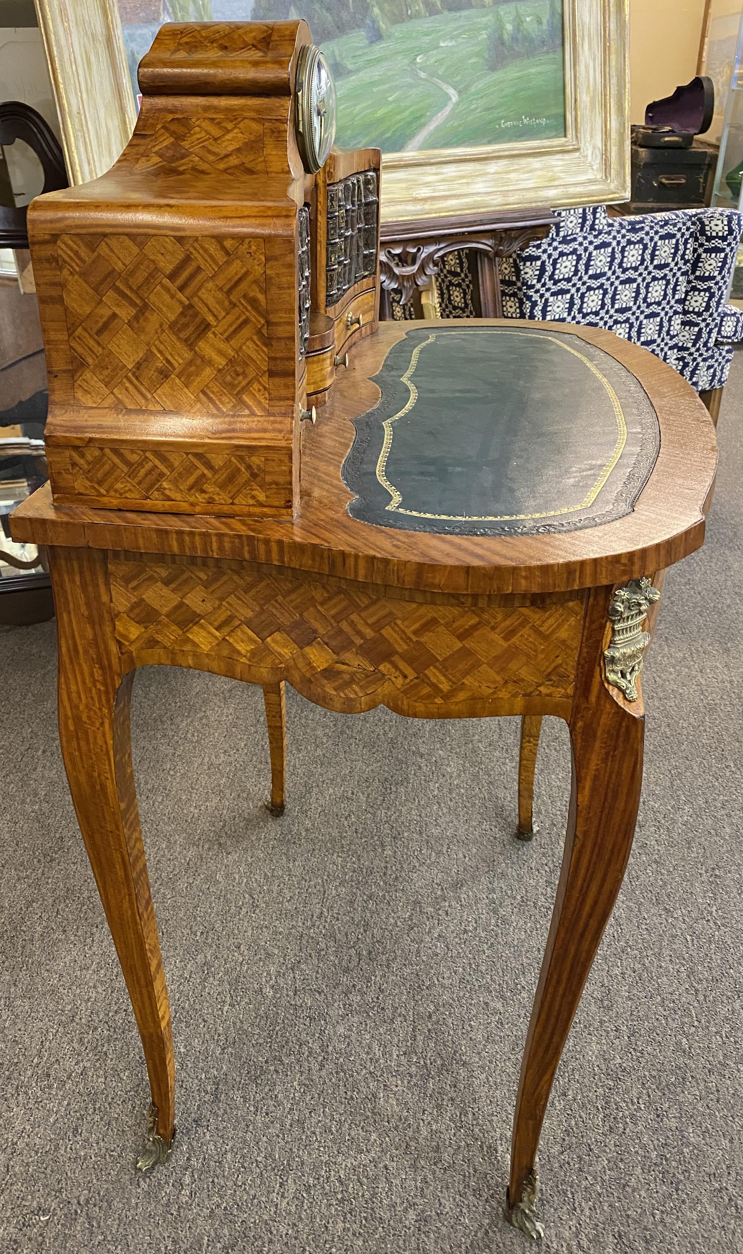 Louis XV Style Bonheur de Jour Ladies Desk In Good Condition For Sale In Milford, NH