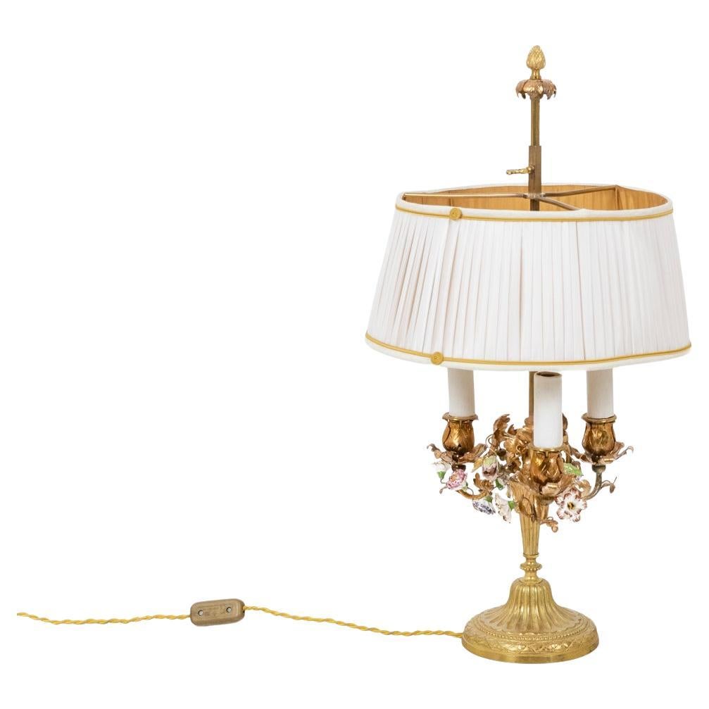 Louis XV style bouillotte lamp, circa 1900