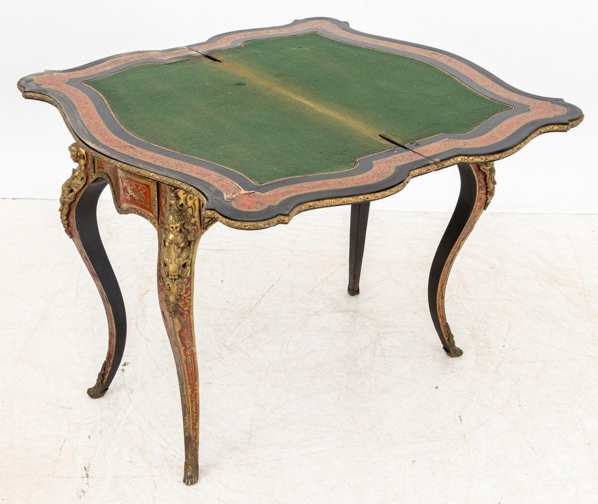 Louis XV Style Boulle Card Table For Sale 3