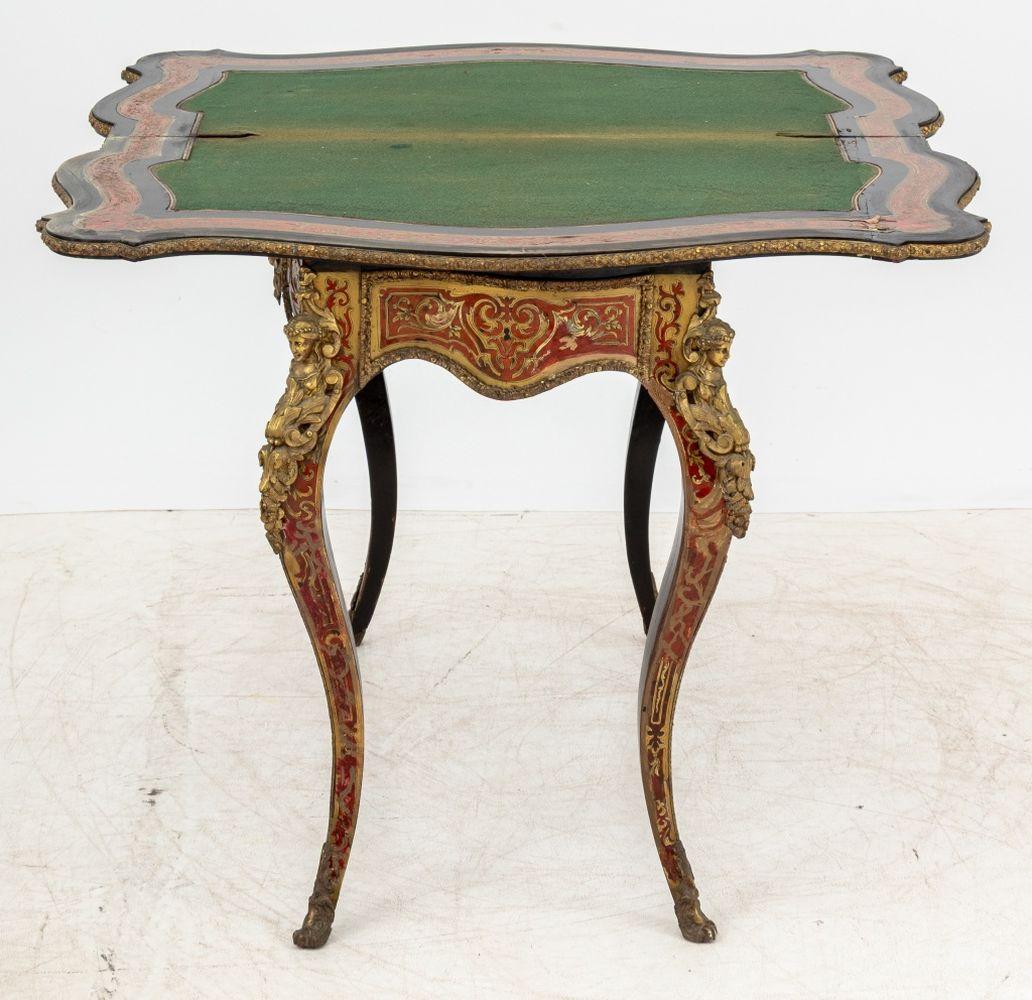 Louis XV Style Boulle Card Table For Sale 4