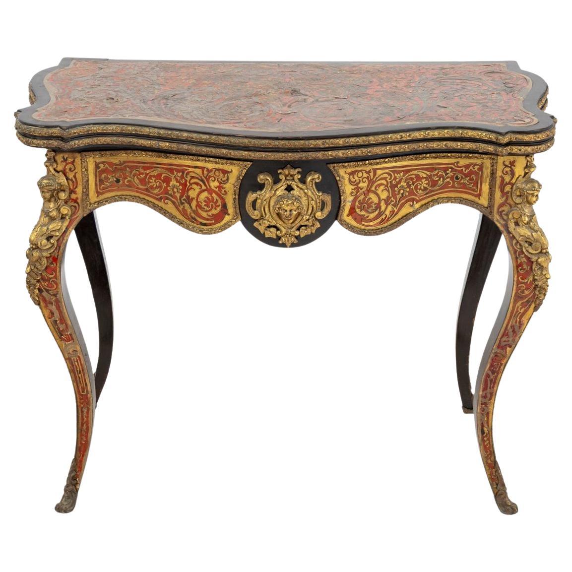 Louis XV Style Boulle Card Table