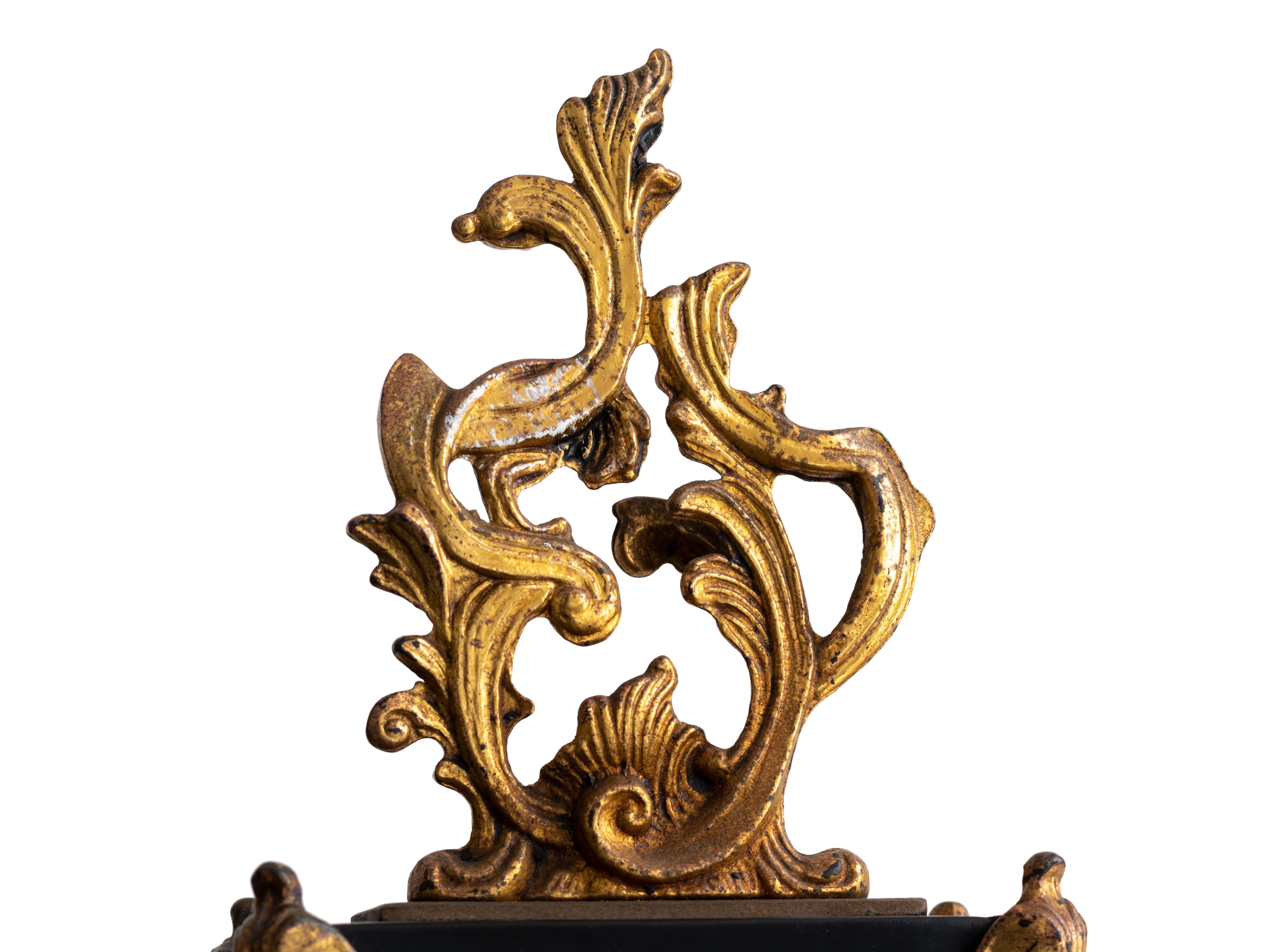 Louis XV Style Boulle Mantel Clock with Sun Pendulum, 20th Century (20. Jahrhundert) im Angebot