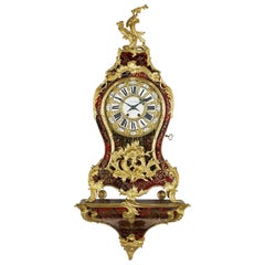 Louis XV Style Boulle Marquetry Clock, circa 1870