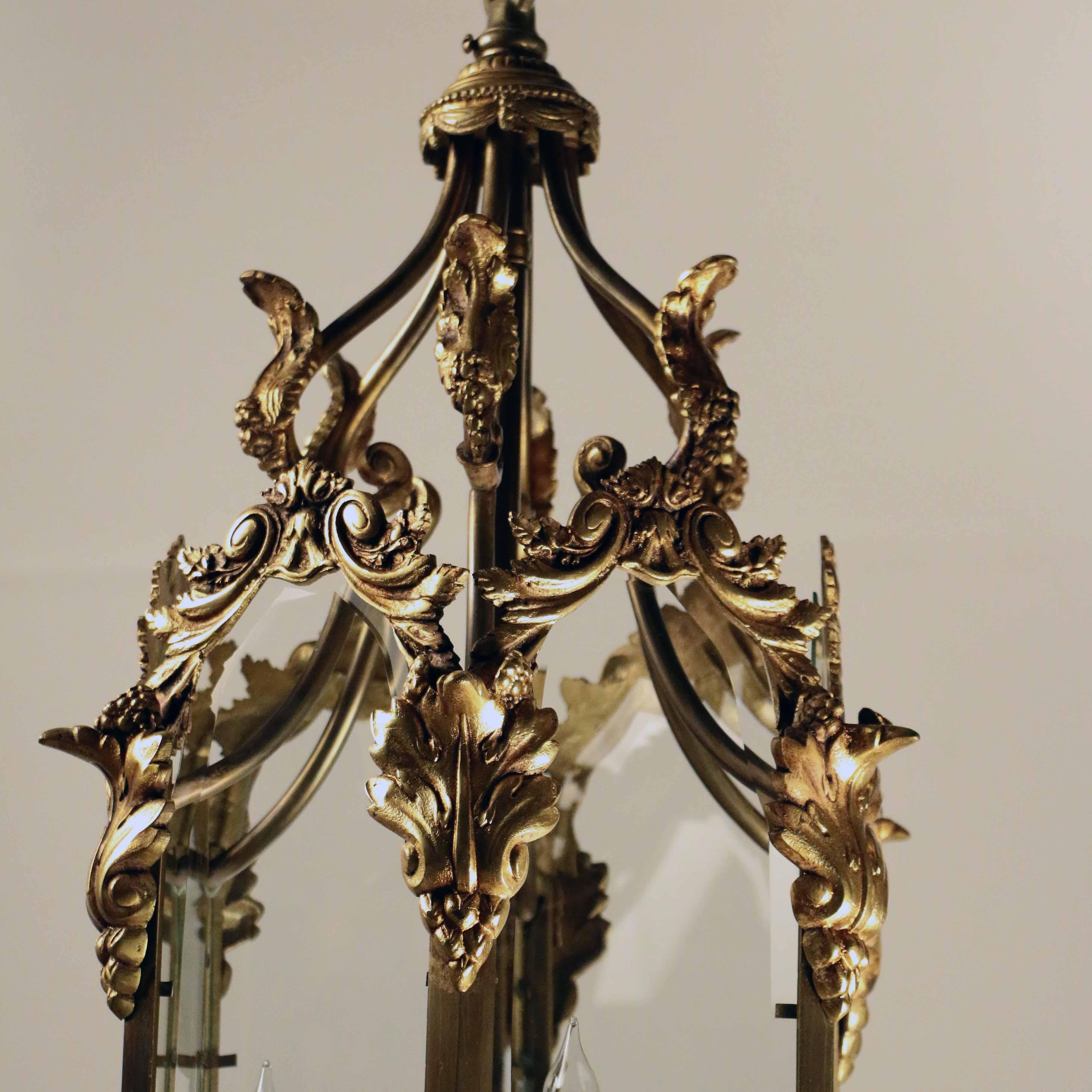 Louis XV Style Brass Lantern For Sale 1