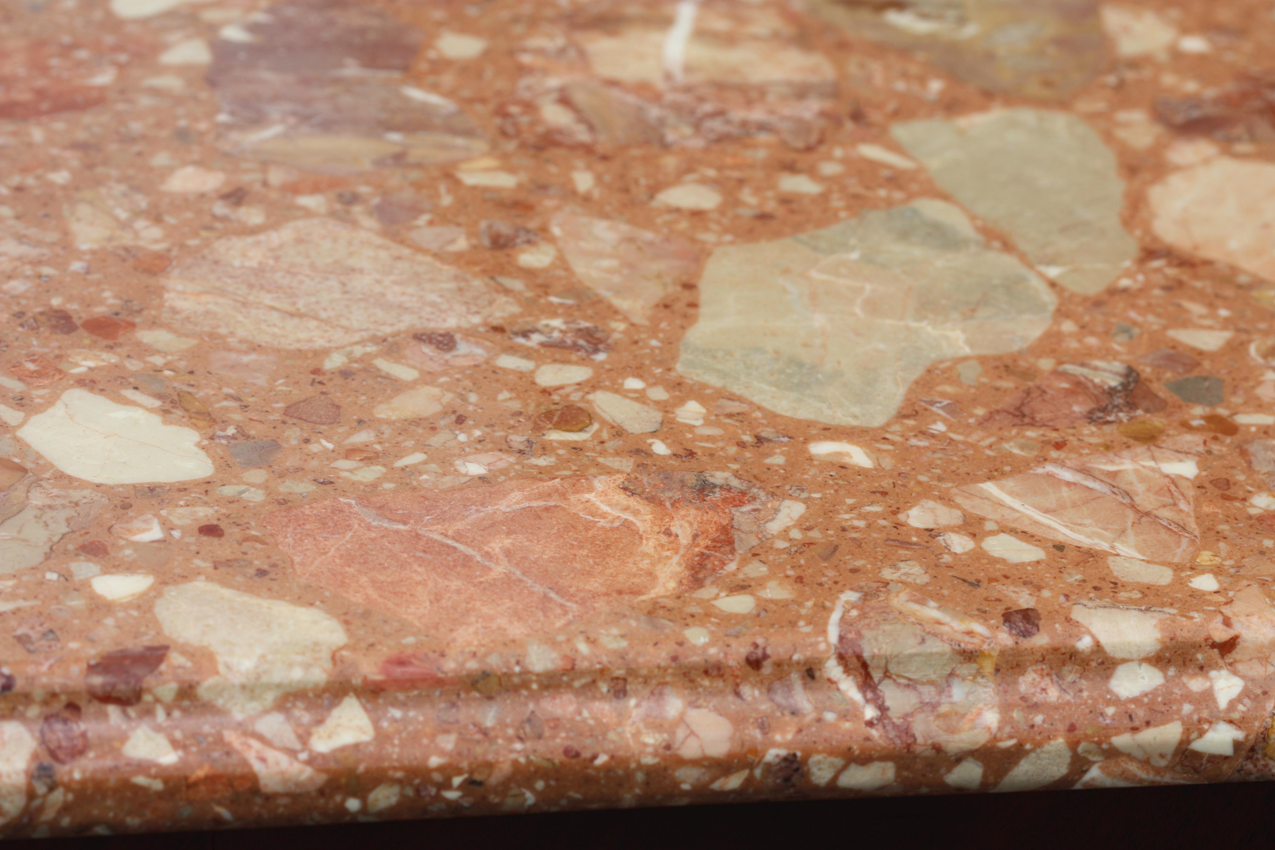 Louis XV Stil Bronze montiert Mahagoni Marmorplatte Kommode im Angebot 4