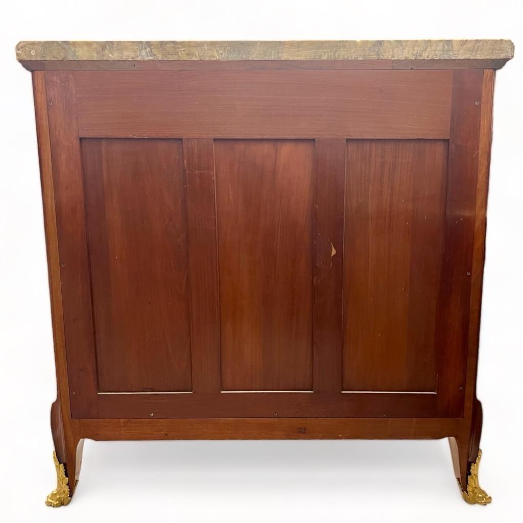 Louis XV-Style Buffet with Floral Marquetry from the Napoleon III era For Sale 3