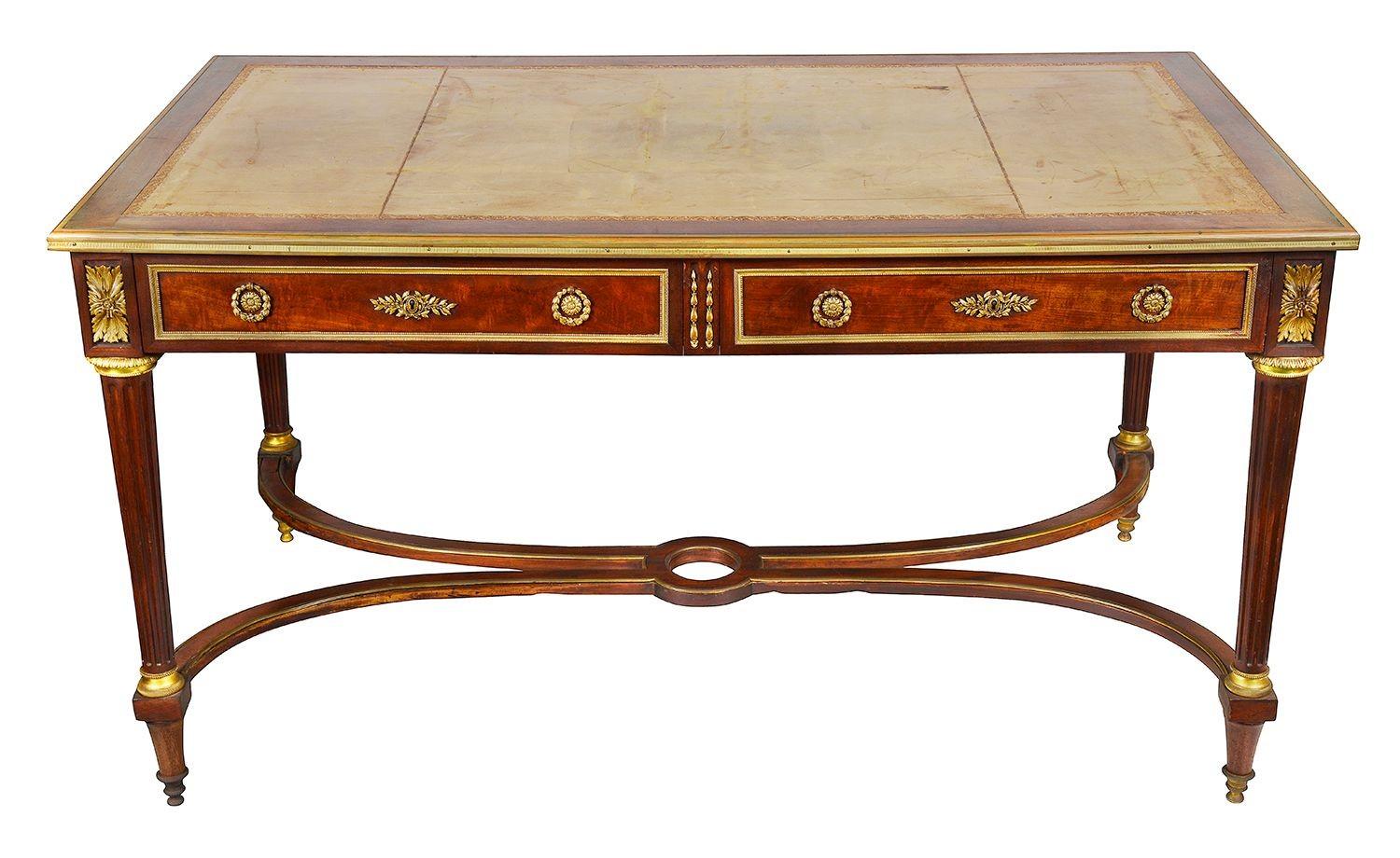 Luigi XV Louis XV style bureau plat, 19th Century in vendita