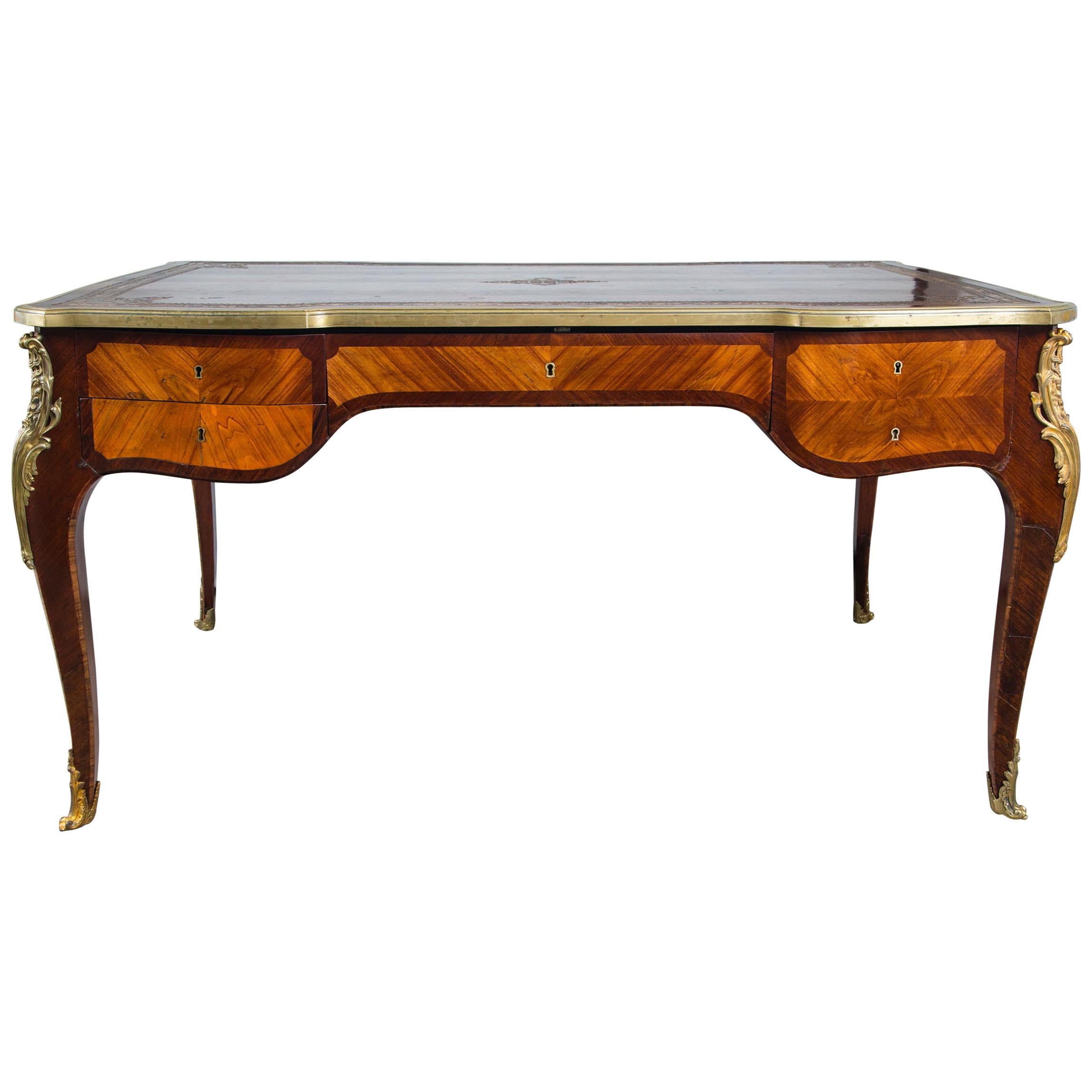 Louis XV Style Bureau Plat 'Desk' For Sale