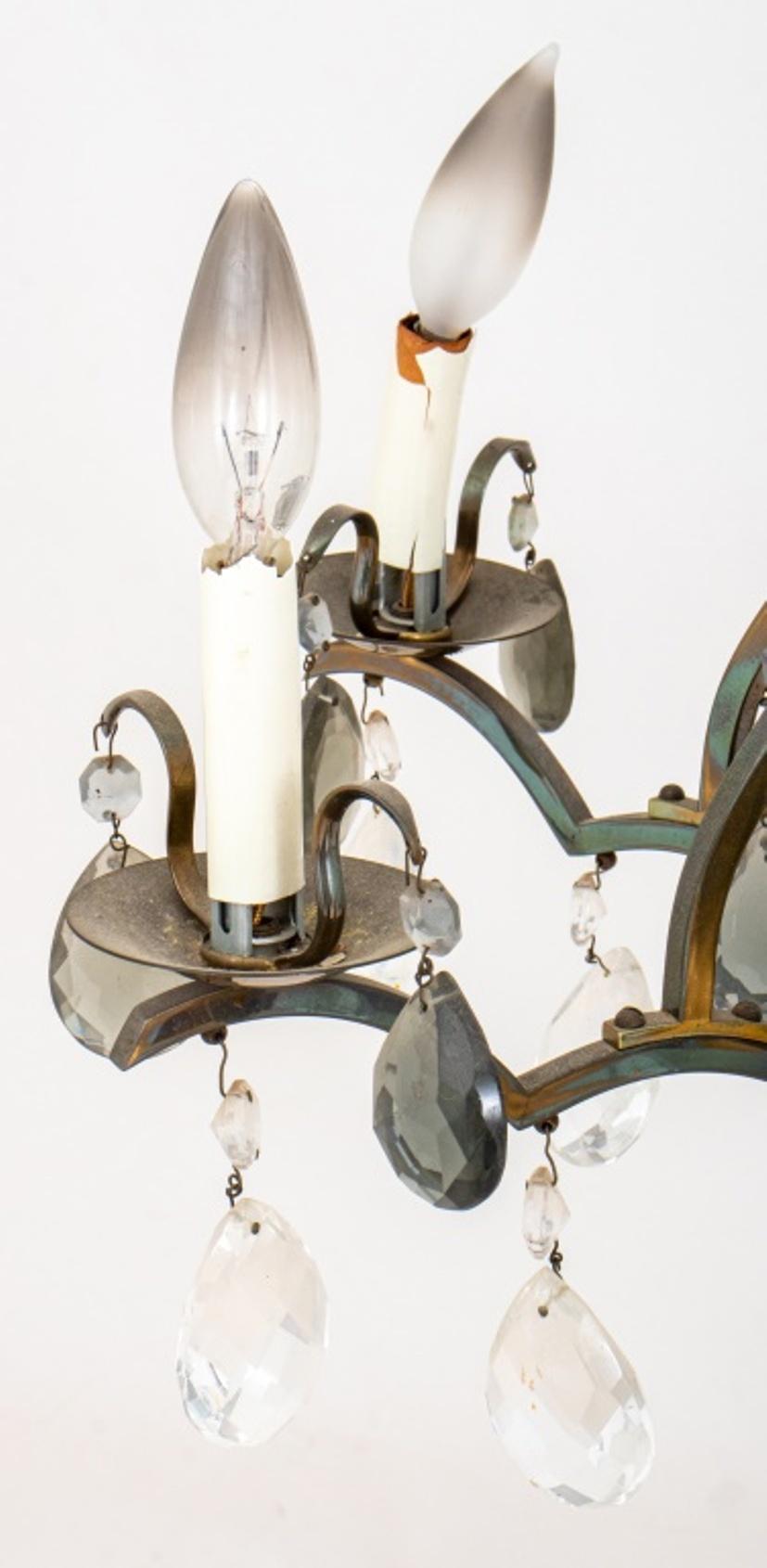 Louis XV Style Cage Form Six Light Chandelier In Good Condition For Sale In New York, NY