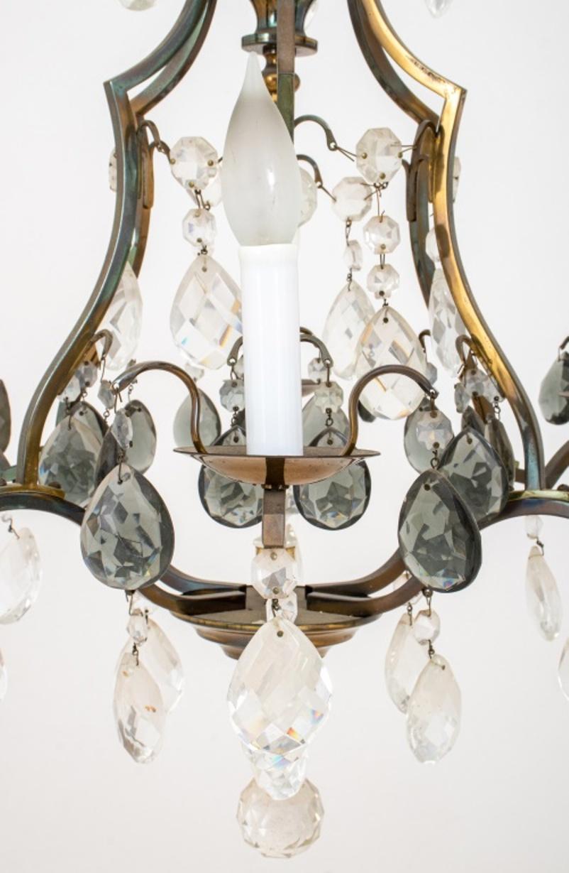 20th Century Louis XV Style Cage Form Six Light Chandelier
