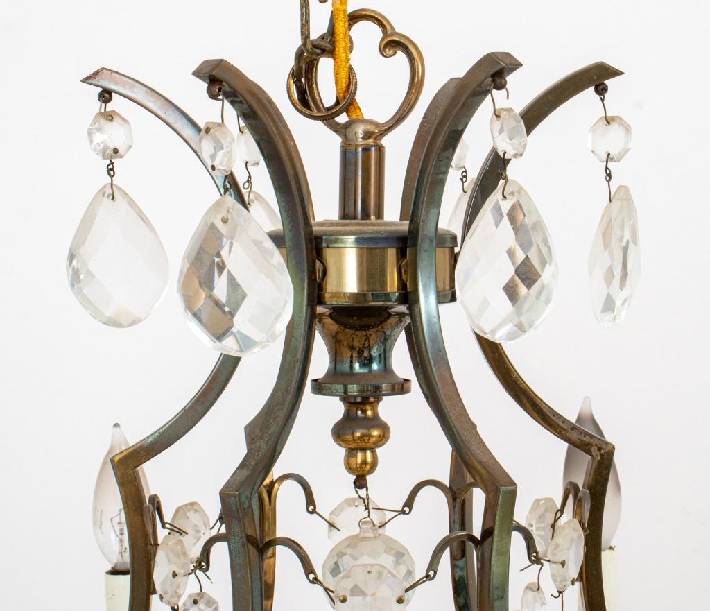 Louis XV Style Cage Form Six Light Chandelier For Sale 3